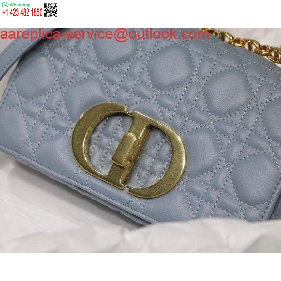 реплика Dior M9241 Dior малка чанта Dior Caro синя