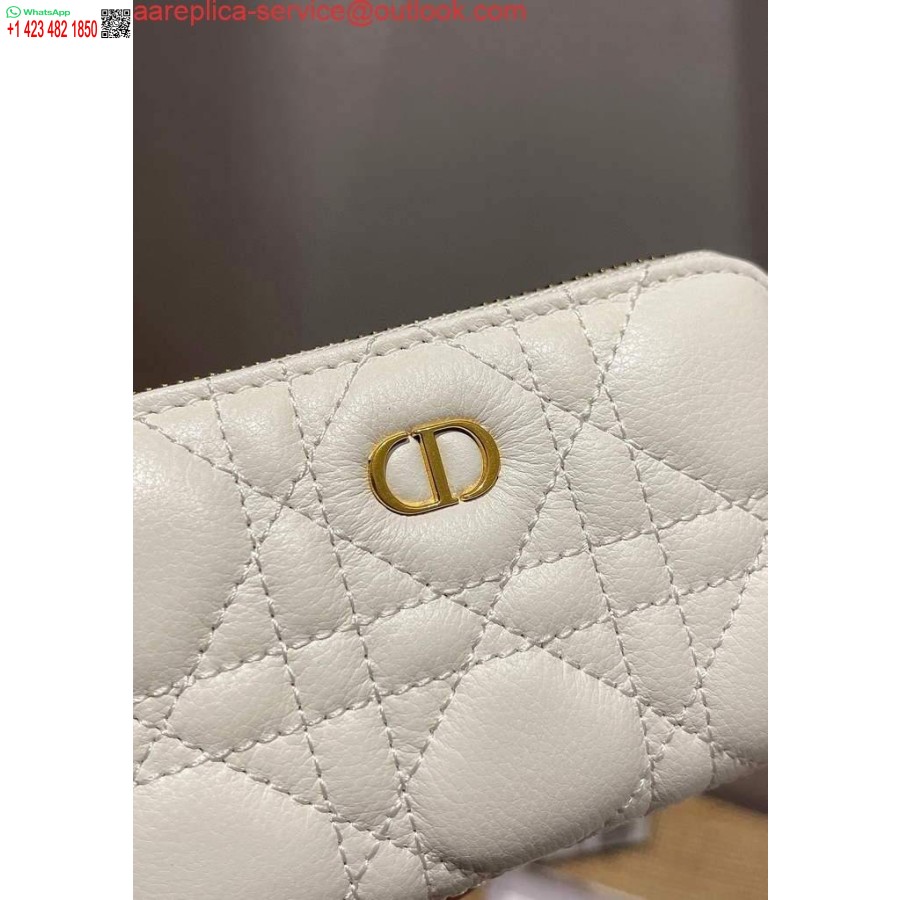 реплика Dior Caro Mini Cip Clutch 5087 бяло
