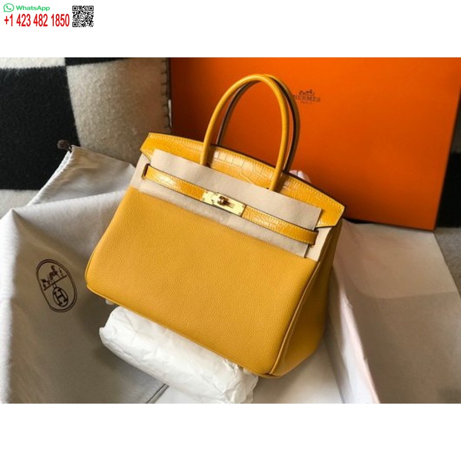реплика на чанти Hermes Birkin дизайнерска чанта Hermes Tote кожа Togo 28328