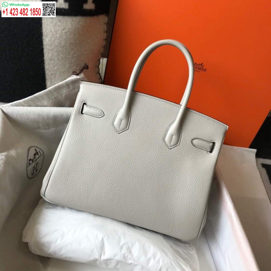 Replik Hermes Birkin Designer-Einkaufstasche Togo Leder 28348 Weiß