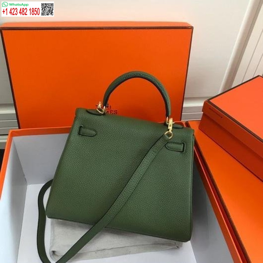 Replica Hermes Kelly Danse 20311 Borsa A Tracolla Firmata Tote Verde