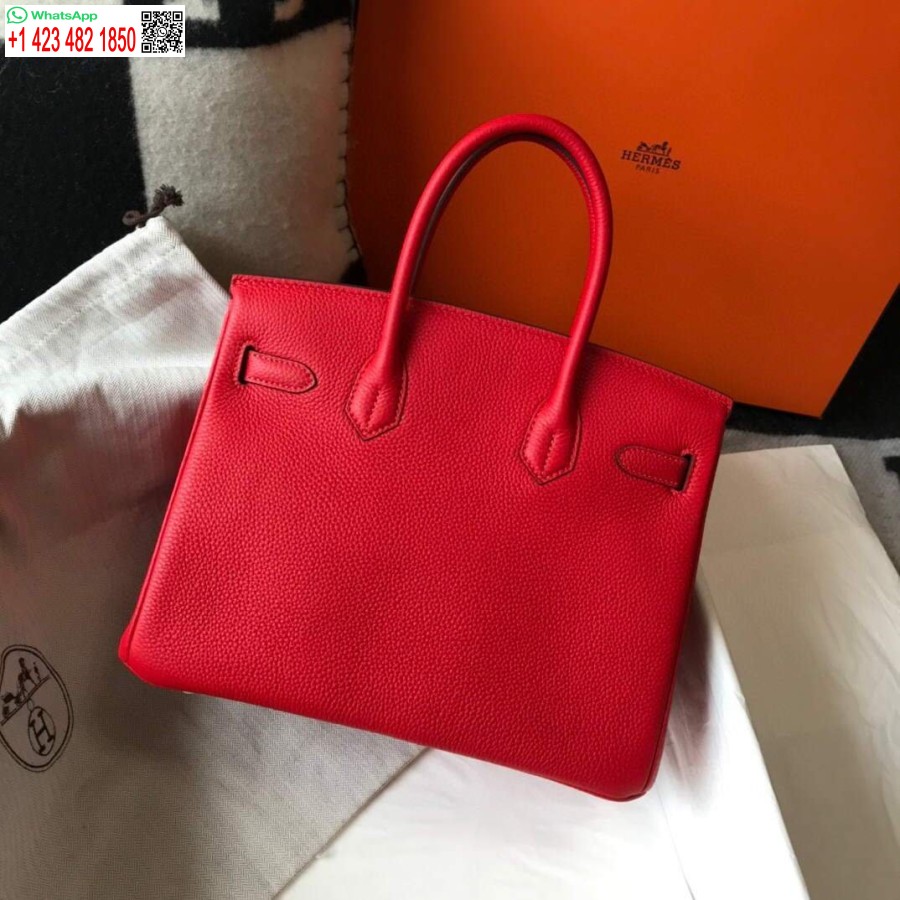 Replik Hermes Birkin Designer-Einkaufstasche Togo Leder 28344 Rot