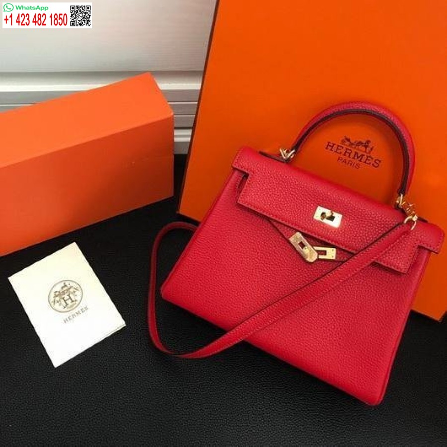 Replica Hermes Kelly Danse 20307 Borsa A Tracolla Firmata Tote Rossa