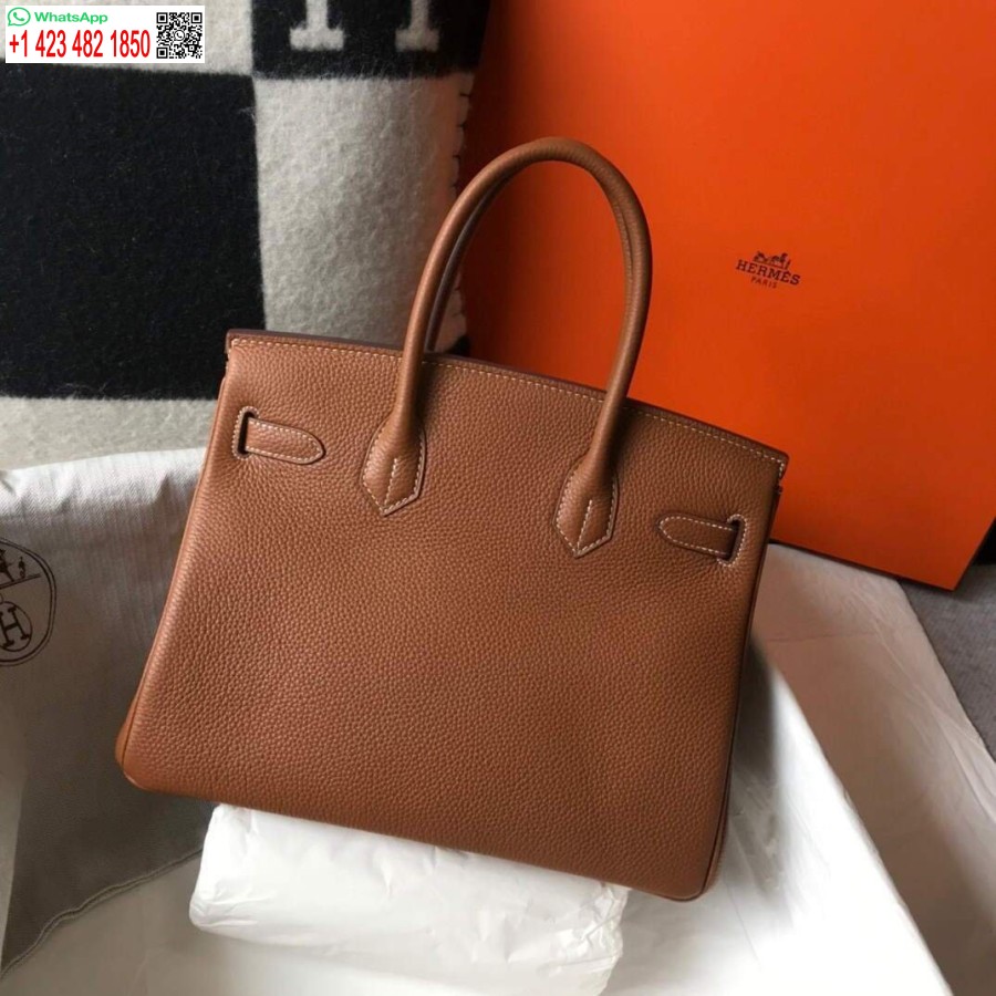 Replik Hermes Birkin Designer-Einkaufstasche Togo Leder 28340 Tan