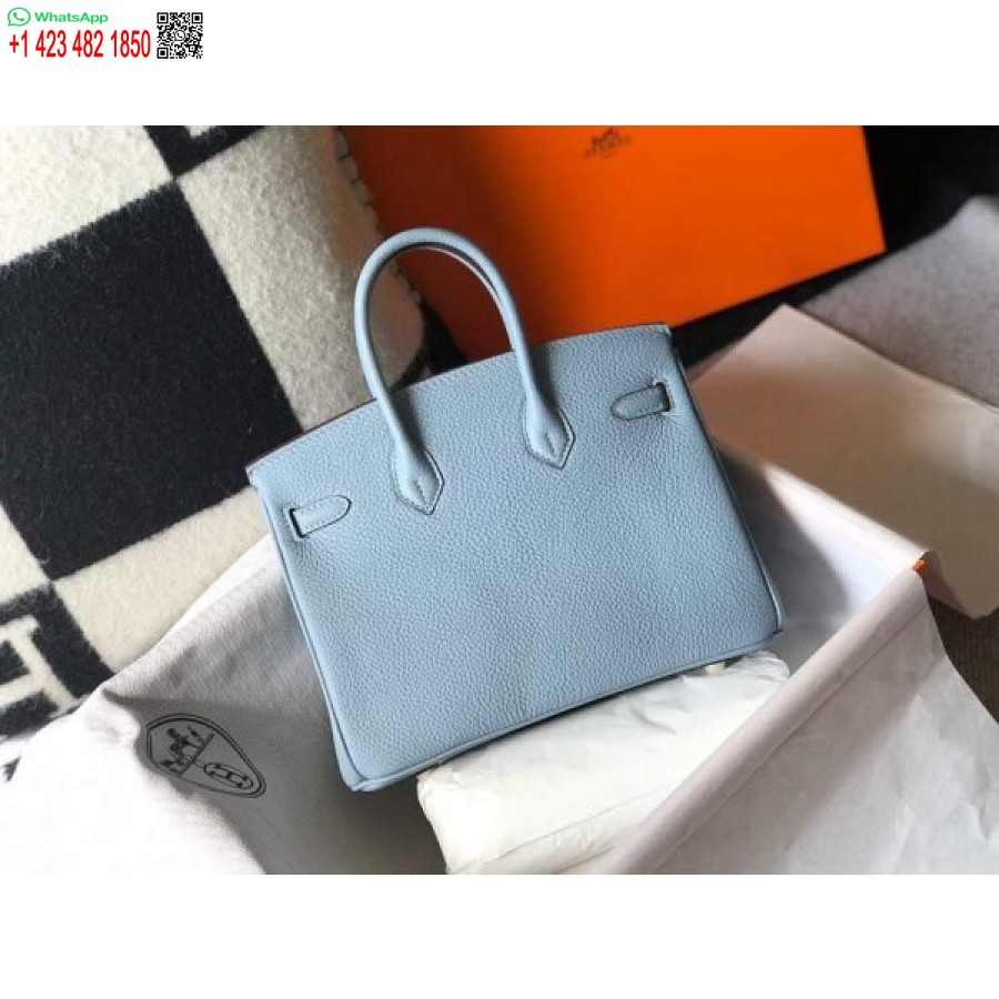 Replik Hermes Birkin Designer-Einkaufstasche Togo Leder 28335 Hellblau