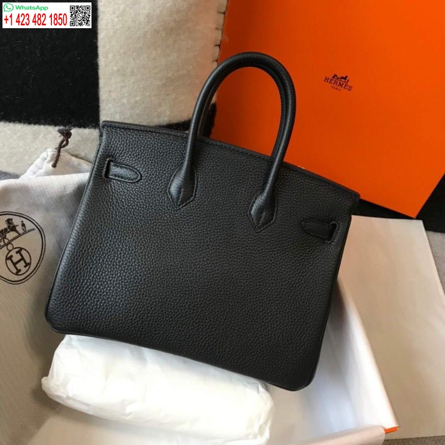 Replik Hermes Birkin Designer-Einkaufstasche Togo Leder 28334 Schwarz