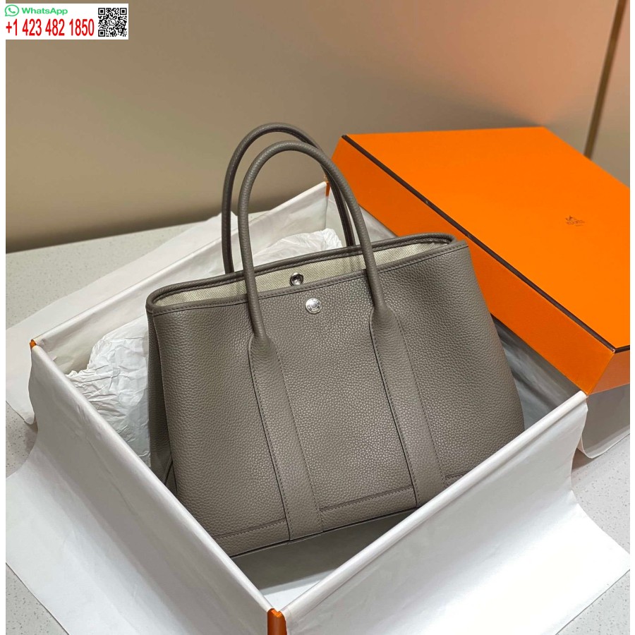 реплика Hermes светло тъмно Clemence градинско парти 30см чанта H239046