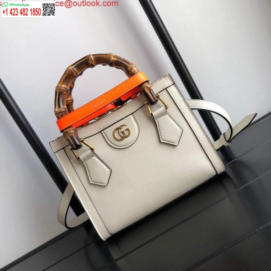 Replica Gucci Diana Mini Tote Bag Borsa Con Manico Superiore Gucci 655661 Bianco