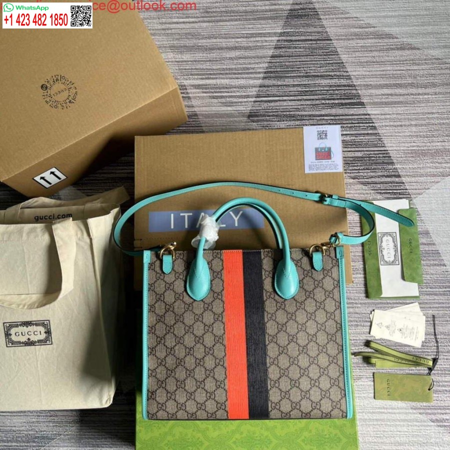 реплика Gucci 659983 Gg малка чанта синьо оранжево