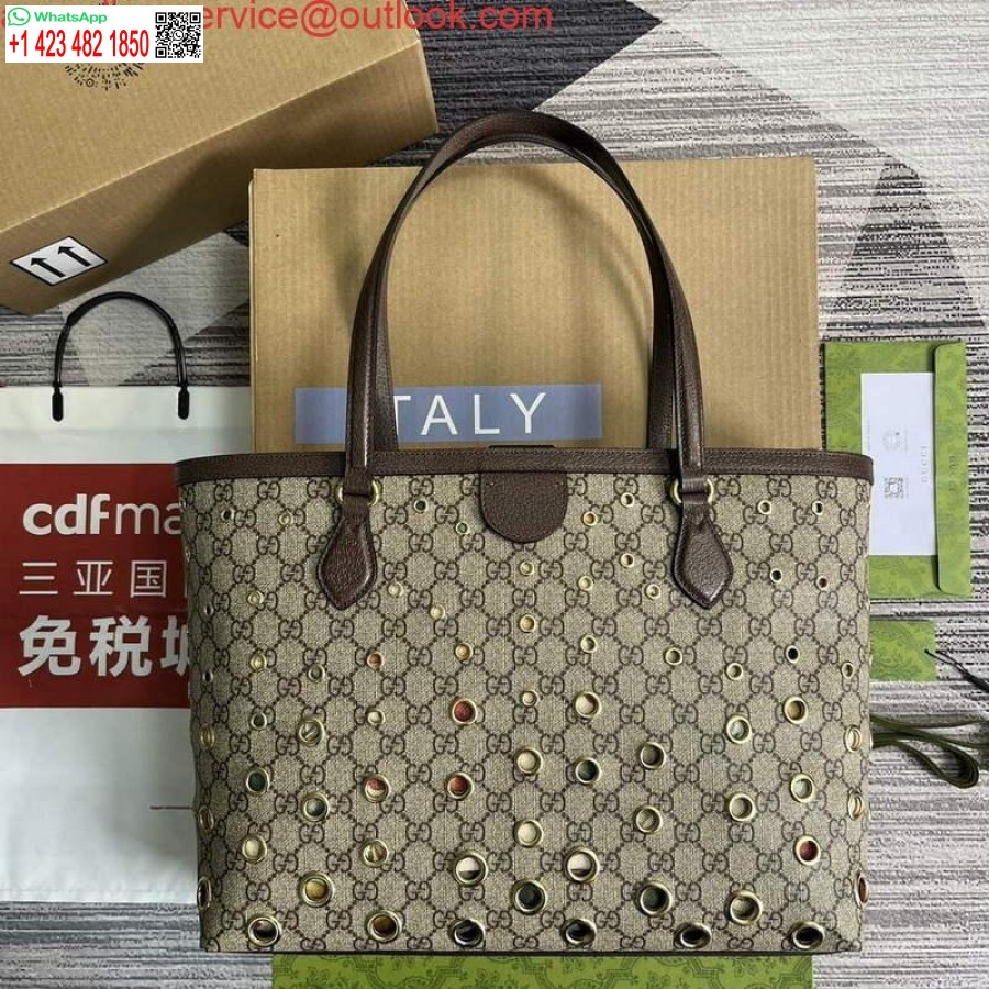 реплика на Gucci 631685 Ophidia Gg средна кафява чантичка