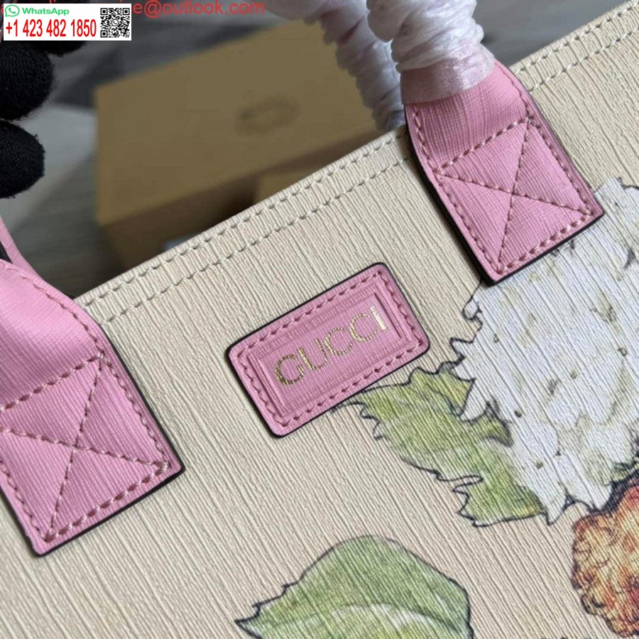 Replica Gucci 550763 Borsa Tote Grande Con Stampa Fata Per Bambini Rosa