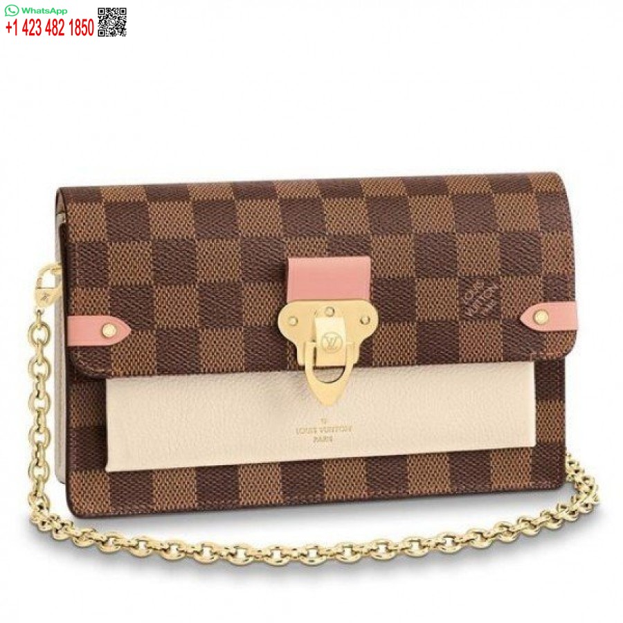 Replica Louis Vuitton Portafoglio Catena Vavin Damier Ebene N60237 Blv081
