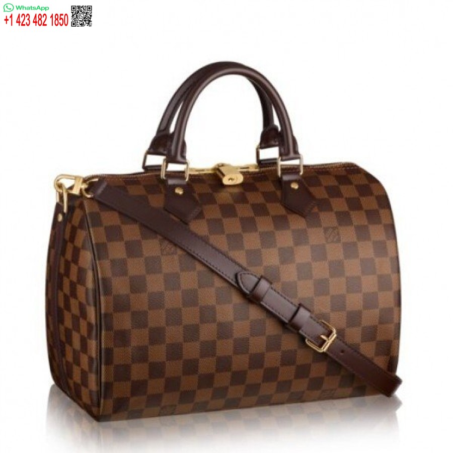 Replica Louis Vuitton Speedy Bandouliere 30 Damier Ebene N41367 Blv110