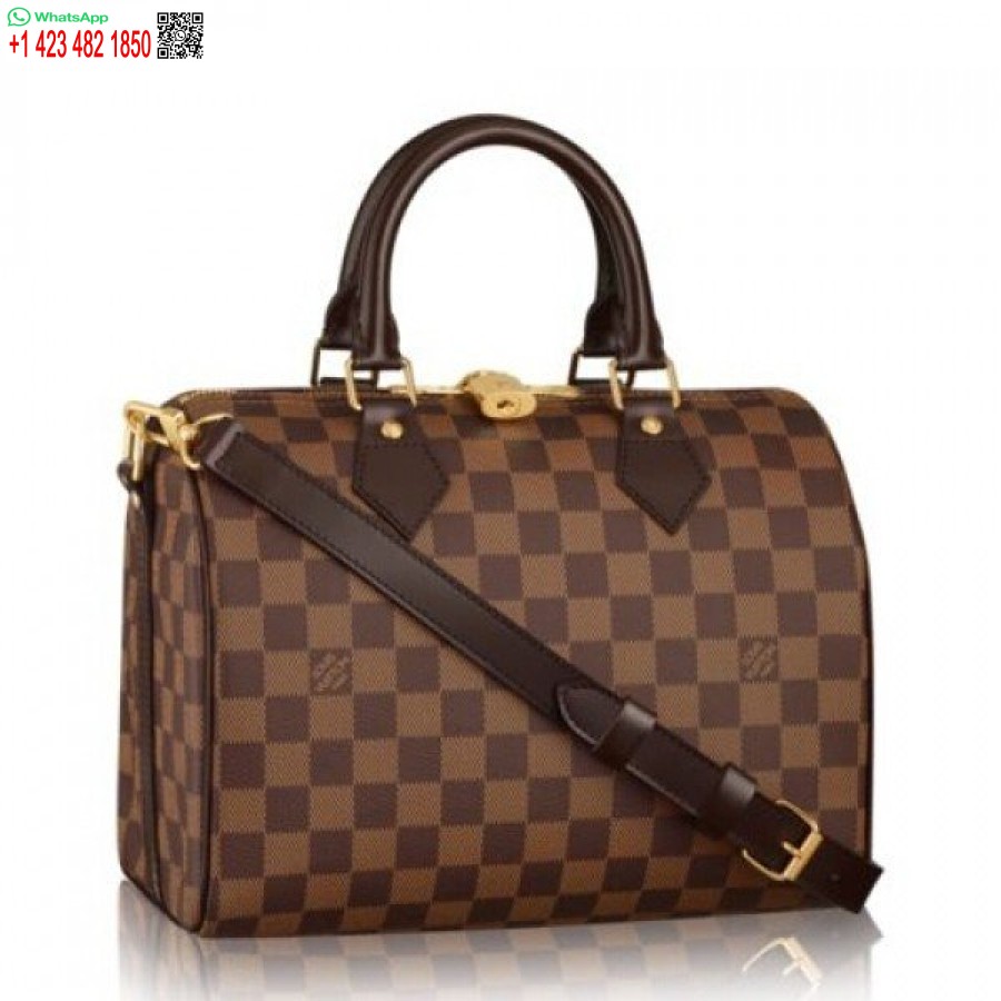 Replica Louis Vuitton Speedy Bandouliere 25 Damier Ebene N41368 Blv109