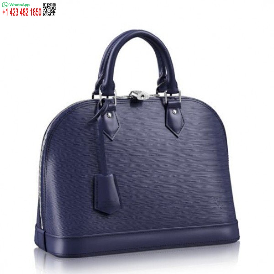 реплика Louis Vuitton Alma Pm чанта от индигова епи кожа M40620 Blv199