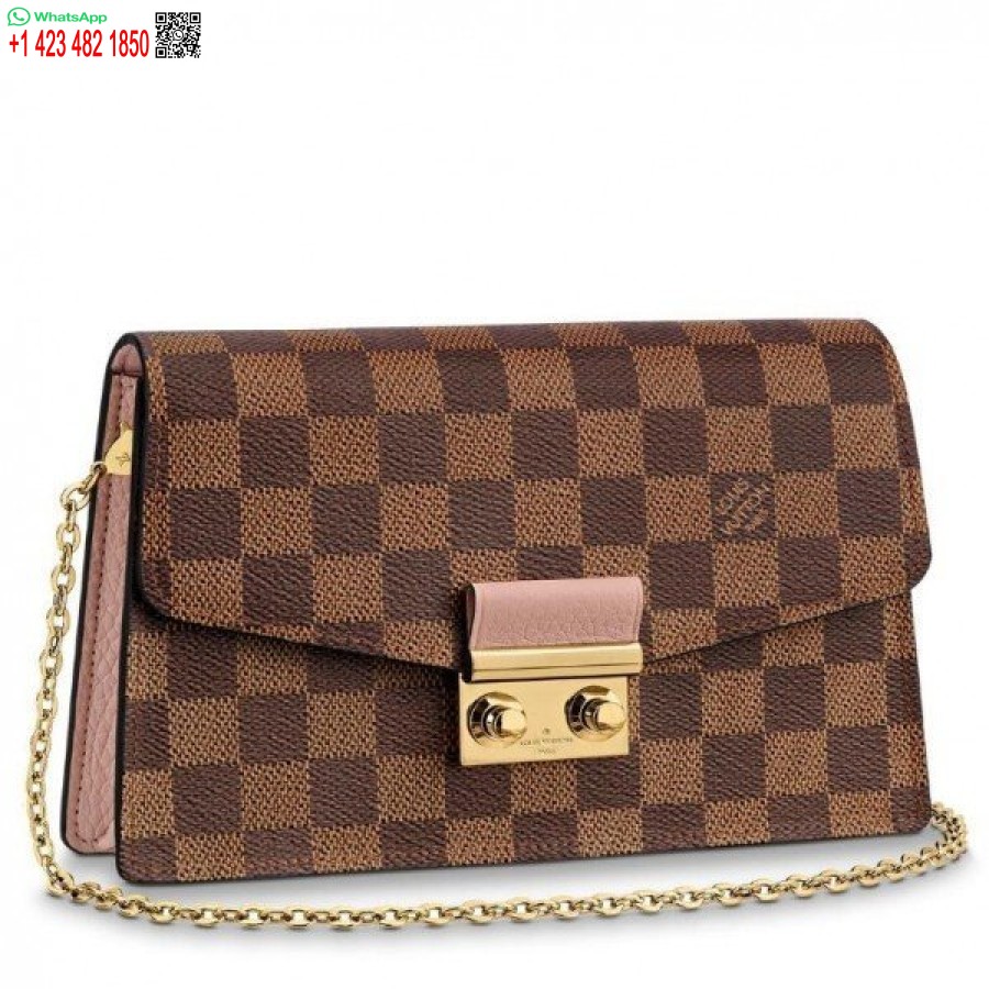 реплика портфейл с верижка Louis Vuitton Croisette Damier Ebene N60287 Blv093