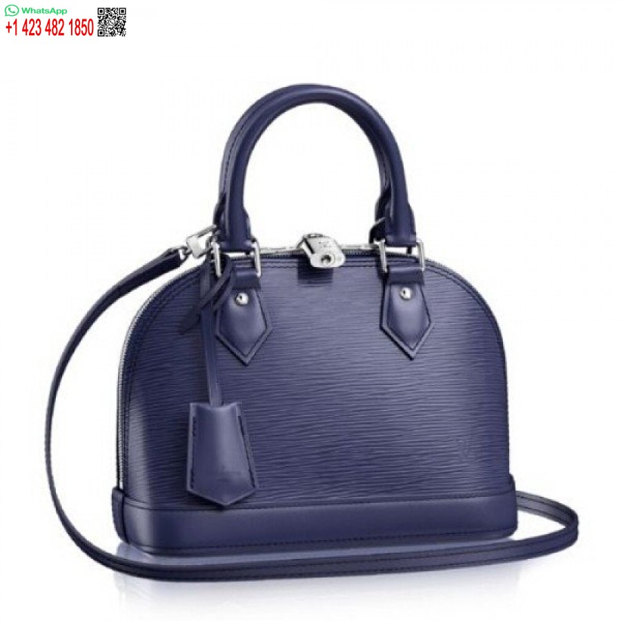 реплика Louis Vuitton Alma Bb чанта от индигова епи кожа M40855 Blv196