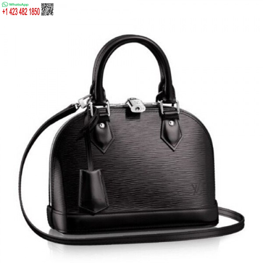 реплика Louis Vuitton Alma Bb чанта от черна епи кожа M40862 Blv197
