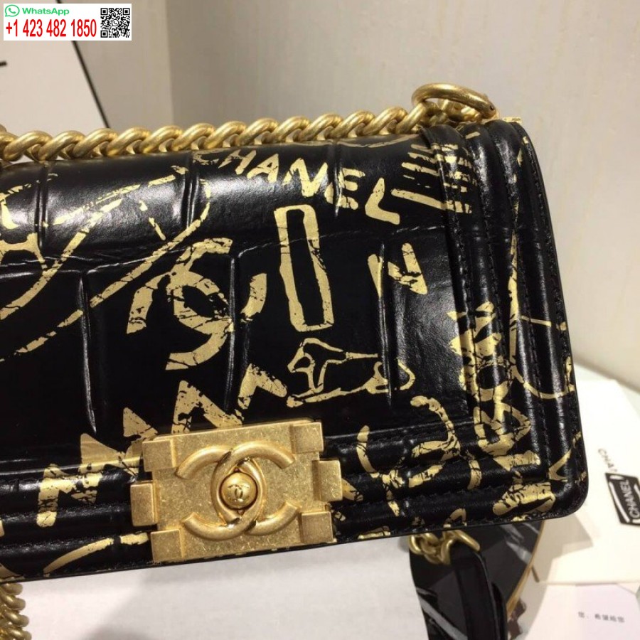 Replika Chanel Kisfiú Chanel Uk 1:1 Tükör Kézitáska A67085 Arany