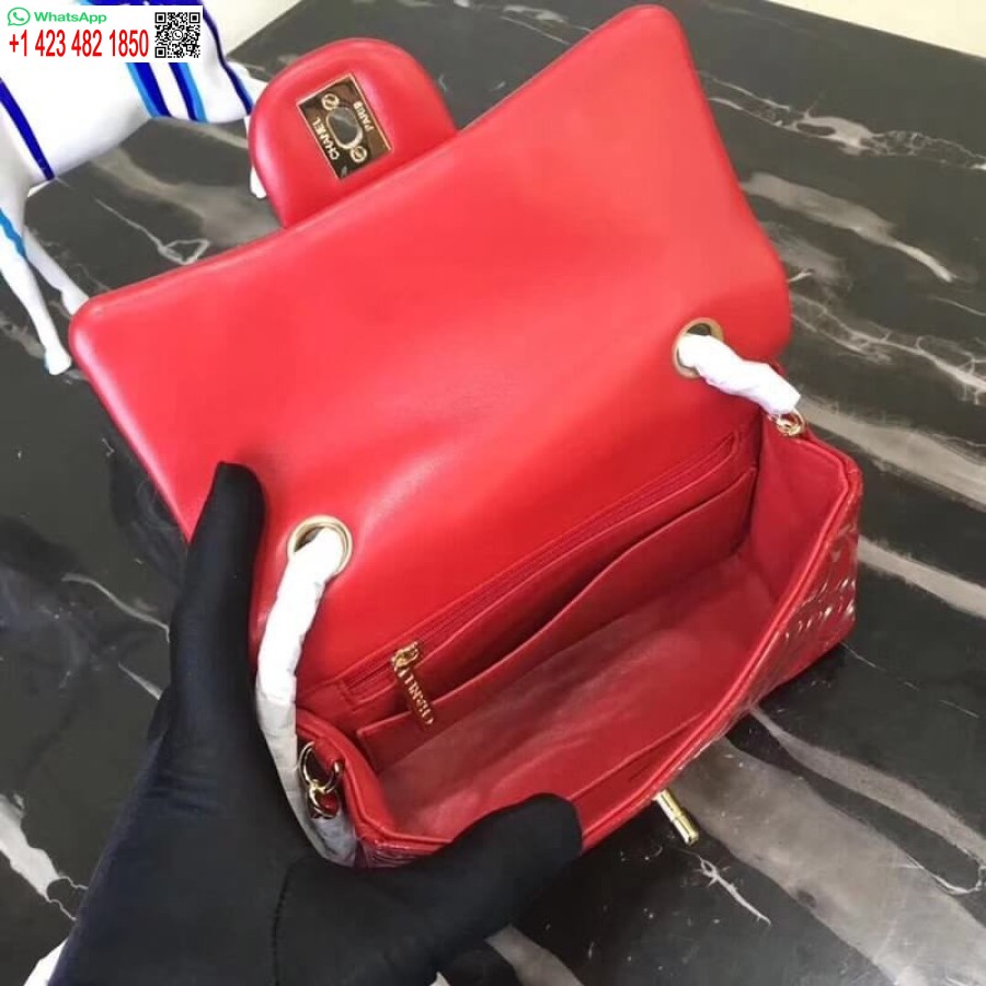 Replica Chanel Pantent Ispirato Borsa In Pelle All'ingrosso Con Patta Classica Da 20 Cm 1116