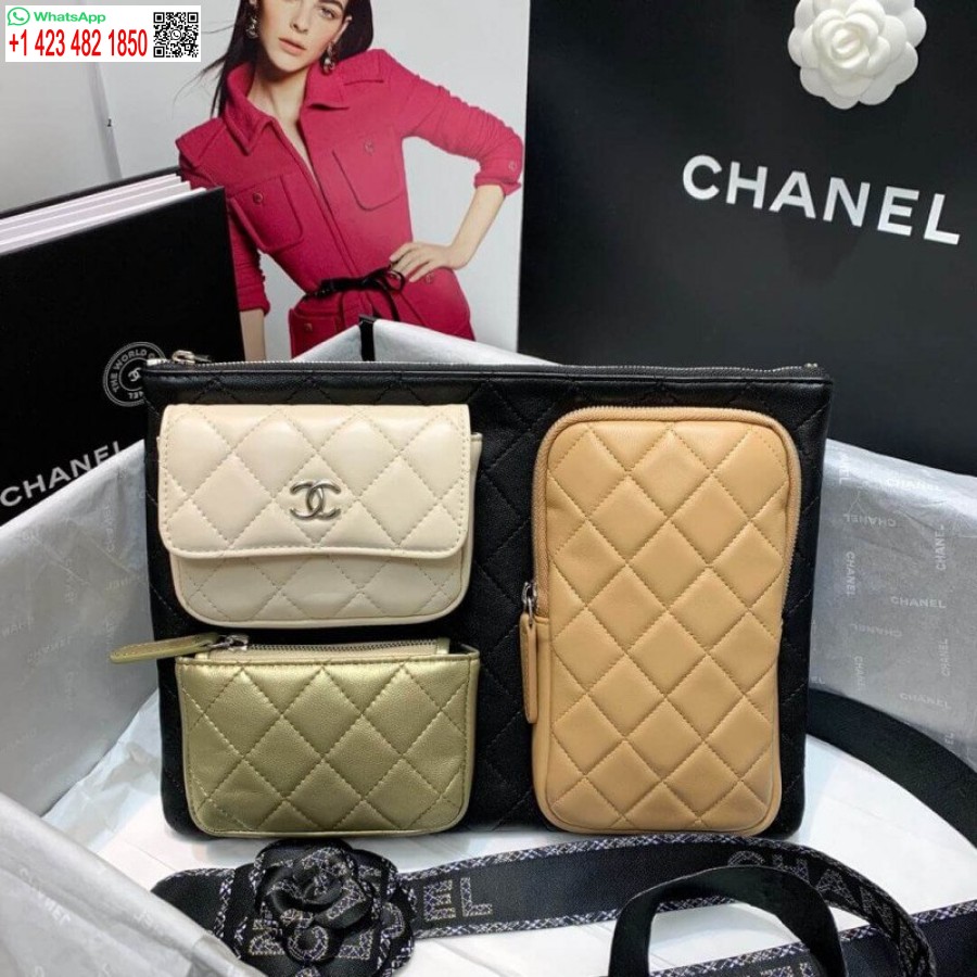 Custodie In Pelle Di Agnello Replica Chanel Con I Migliori Accessori A 7 Stelle Ap1054 Multicolore
