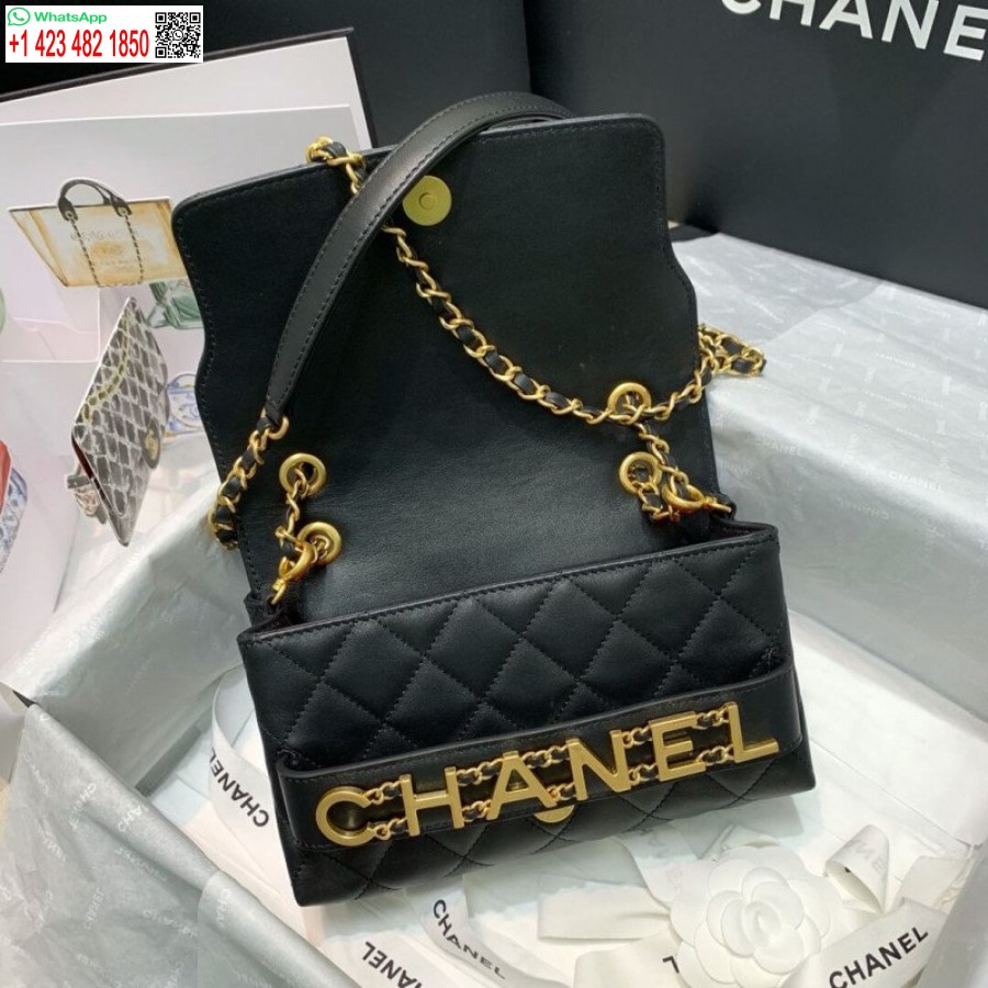 Replica Chanel Edessä Luksuslogo Pieni Läppä Korkealaatuinen Laukku As1490