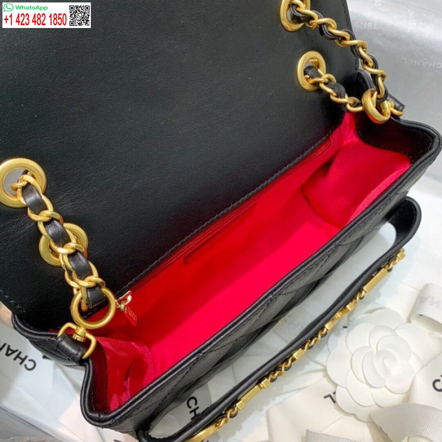 Replica Chanel Edessä Luksuslogo Pieni Läppä Korkealaatuinen Laukku As1490