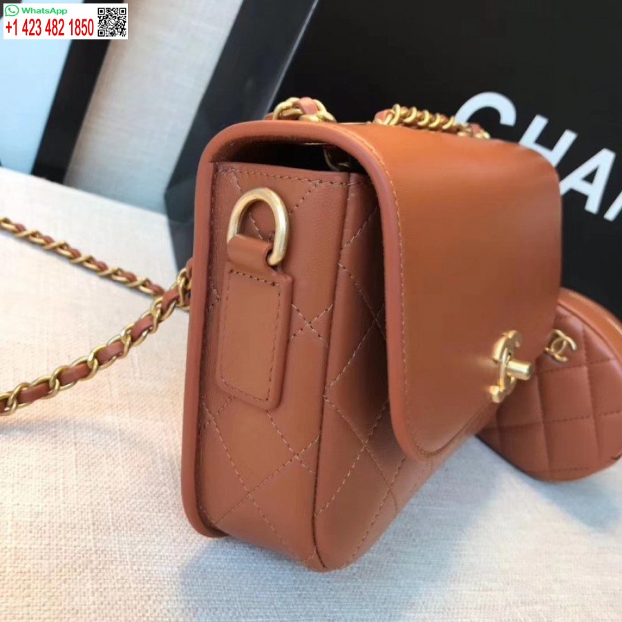 Replika Kabelky S Chlopňou Chanel & Inšpirovaná Vysoko Kvalitná Peňaženka Na Mince As1094