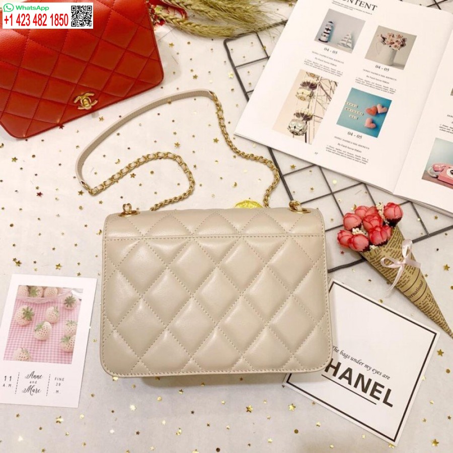 Replica Chanel In Pelle Di Vitello Repliche Borsa Di Lusso Con Patta Singola As8869