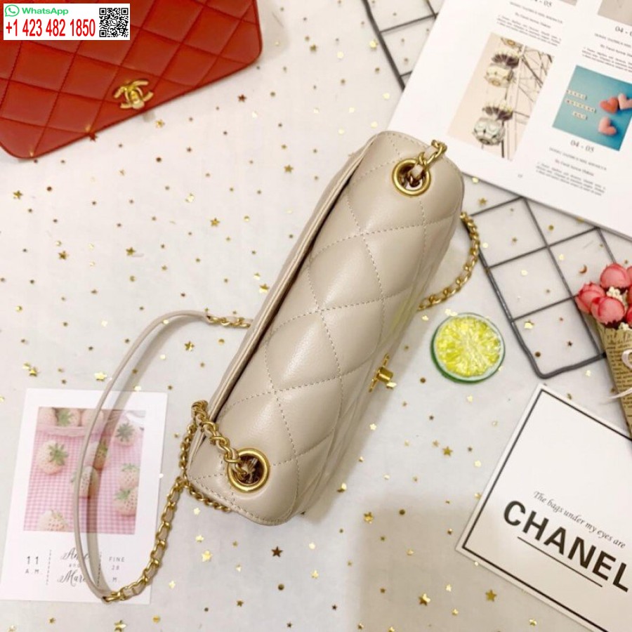 Replica Chanel In Pelle Di Vitello Repliche Borsa Di Lusso Con Patta Singola As8869