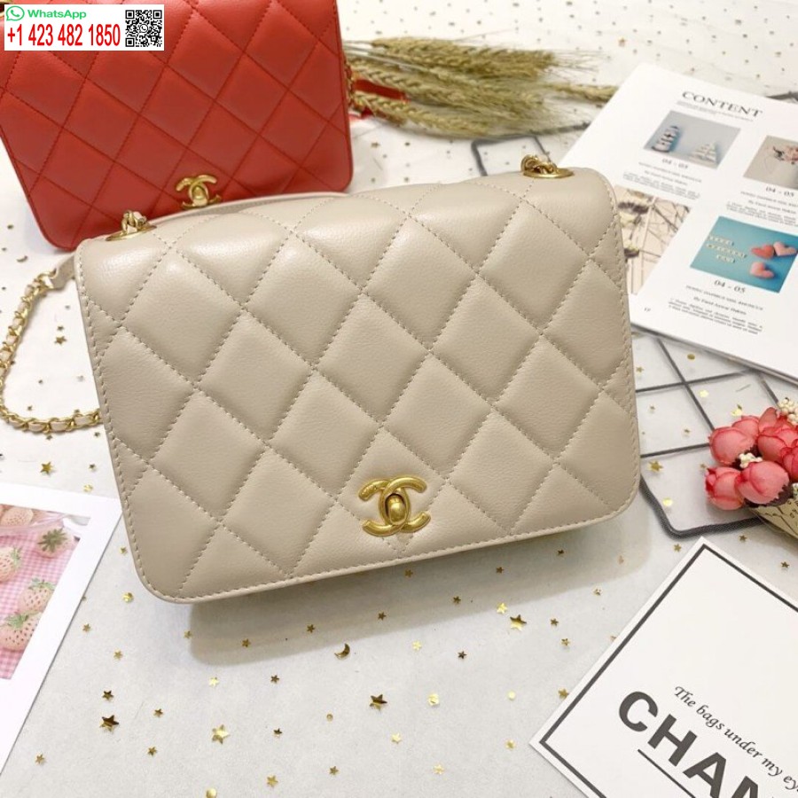 Replica Chanel In Pelle Di Vitello Repliche Borsa Di Lusso Con Patta Singola As8869