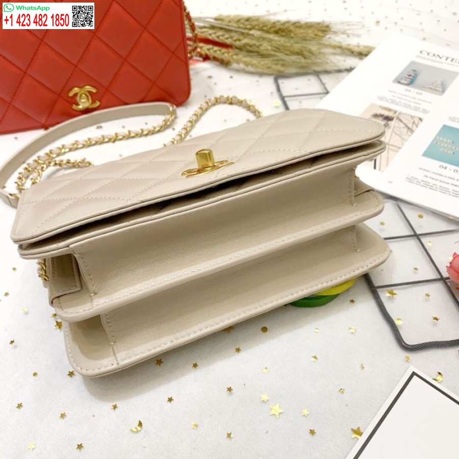 Replica Chanel In Pelle Di Vitello Repliche Borsa Di Lusso Con Patta Singola As8869