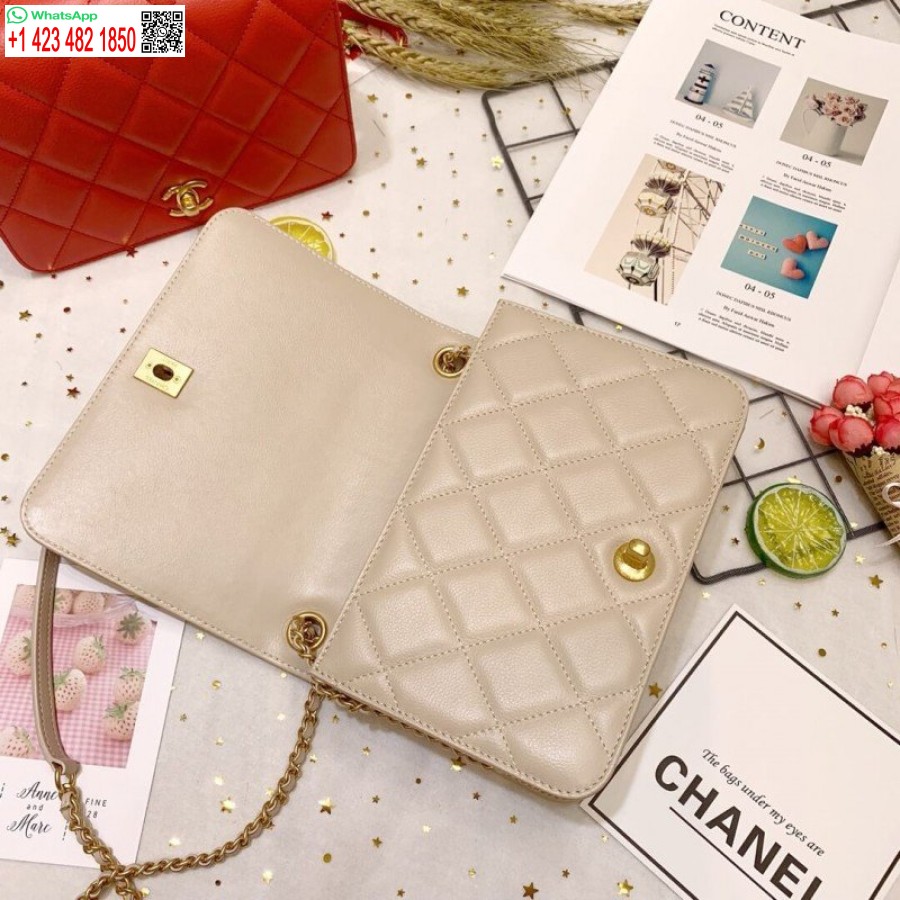 Replica Chanel In Pelle Di Vitello Repliche Borsa Di Lusso Con Patta Singola As8869