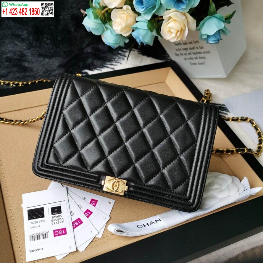 Replica Chanel Migliore Pelle Di Agnello Borsa A Catena Leboy Woc Economica 80287