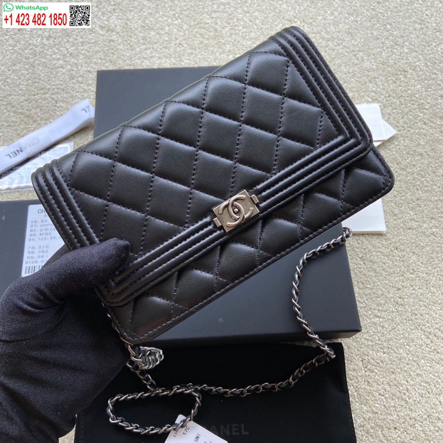 Replică Portofel De Modă Cu Lanț Chanel Geantă De Umăr Ieftină A80287