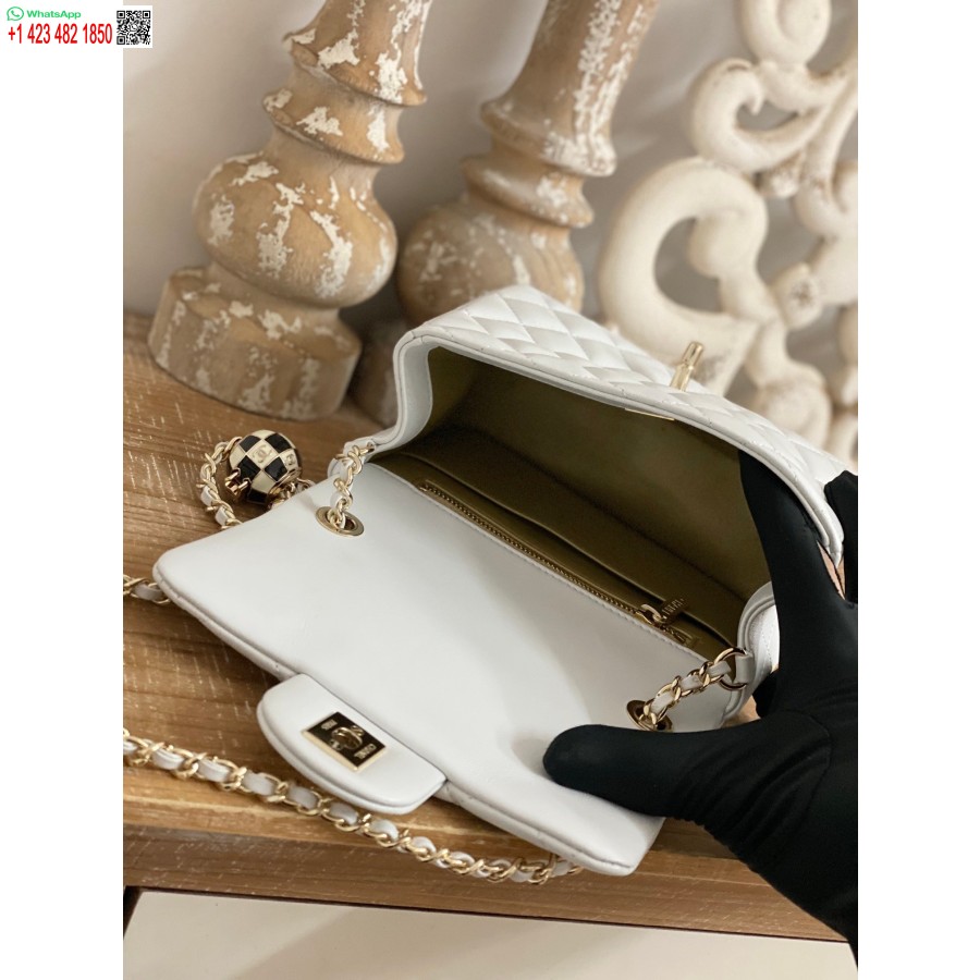 Replica Imitazione Chanel Cf 7 Star Mini 1786 Bianco