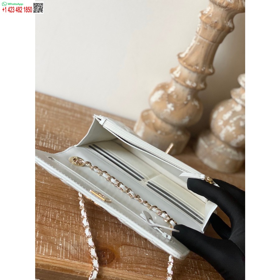 محفظة شانيل طبق الأصل عالية الجودة الأفضل على السلسلة البيضاء AP1450