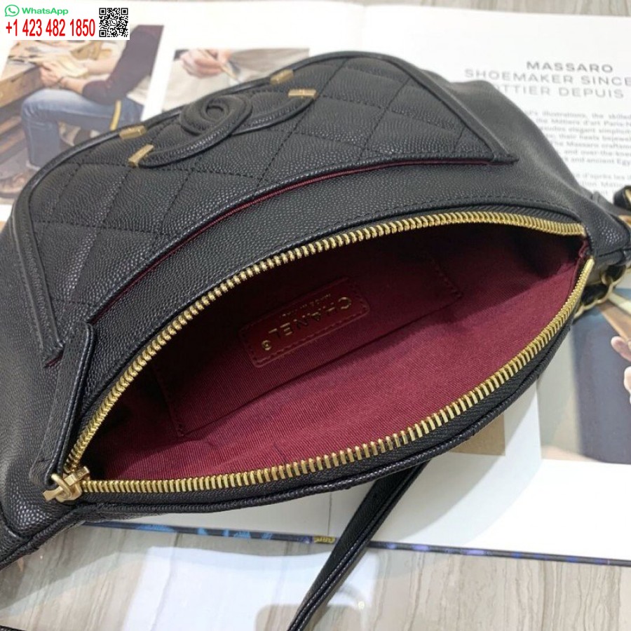 レプリカ シャネル キルティング キャビア 1:1 ミラー カーフスキン 7 スター ウエスト バッグ S0929