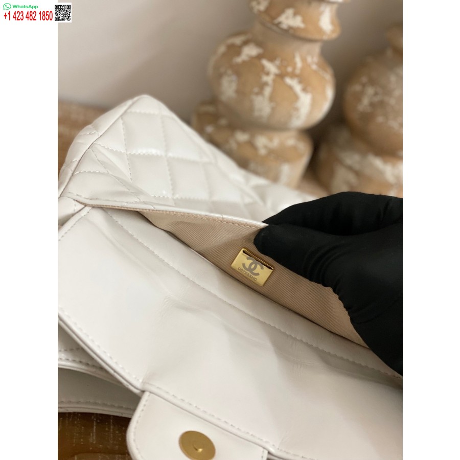 نسخة طبق الأصل شانيل CF ميني الفاخرة 3690 طبق الأصل الأبيض