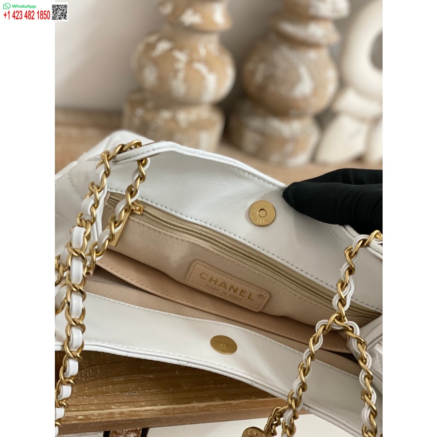 نسخة طبق الأصل شانيل CF ميني الفاخرة 3690 طبق الأصل الأبيض