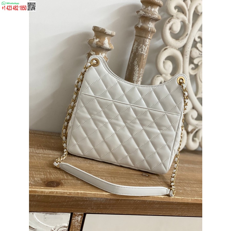 نسخة طبق الأصل شانيل CF ميني الفاخرة 3690 طبق الأصل الأبيض