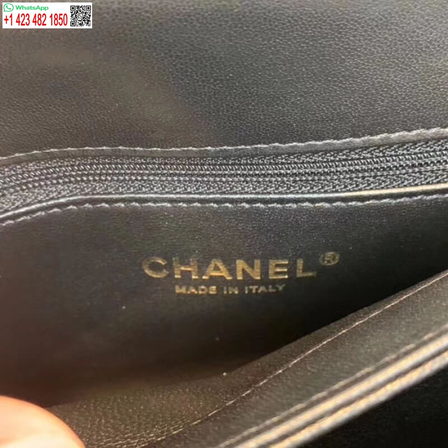 Replica 1: 1 Specchio Chanel Piccola Borsa Con Patta Migliore Con Manico Superiore A92236