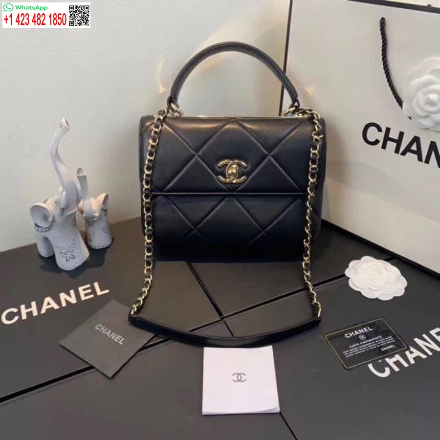 Replica 1: 1 Specchio Chanel Piccola Borsa Con Patta Migliore Con Manico Superiore A92236