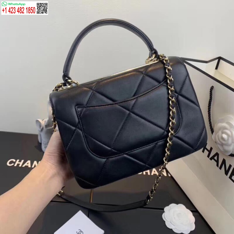 Replica 1: 1 Specchio Chanel Piccola Borsa Con Patta Migliore Con Manico Superiore A92236