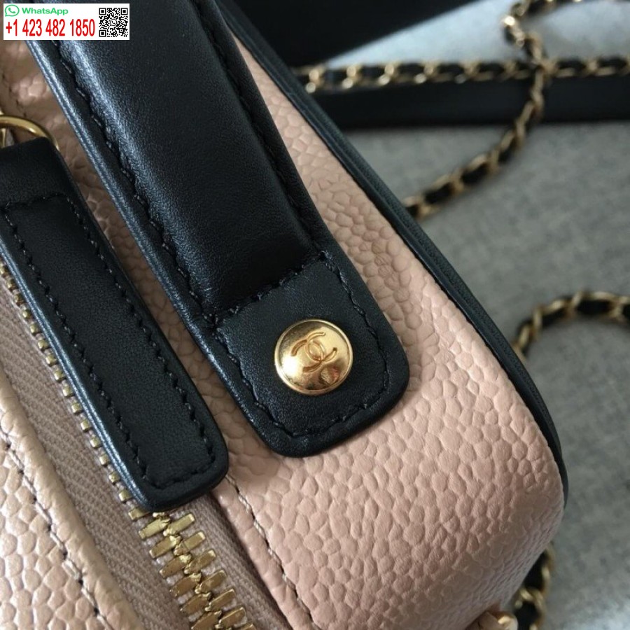 Vysoká Replika Chanel Prešívaný Kaviár Replika Malé Kozmetické Puzdro A93342