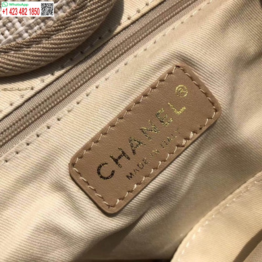Replica Chanel Deauville Tote 38cm Kangaskassi Uk A66941 Cream Knockoff / Beige