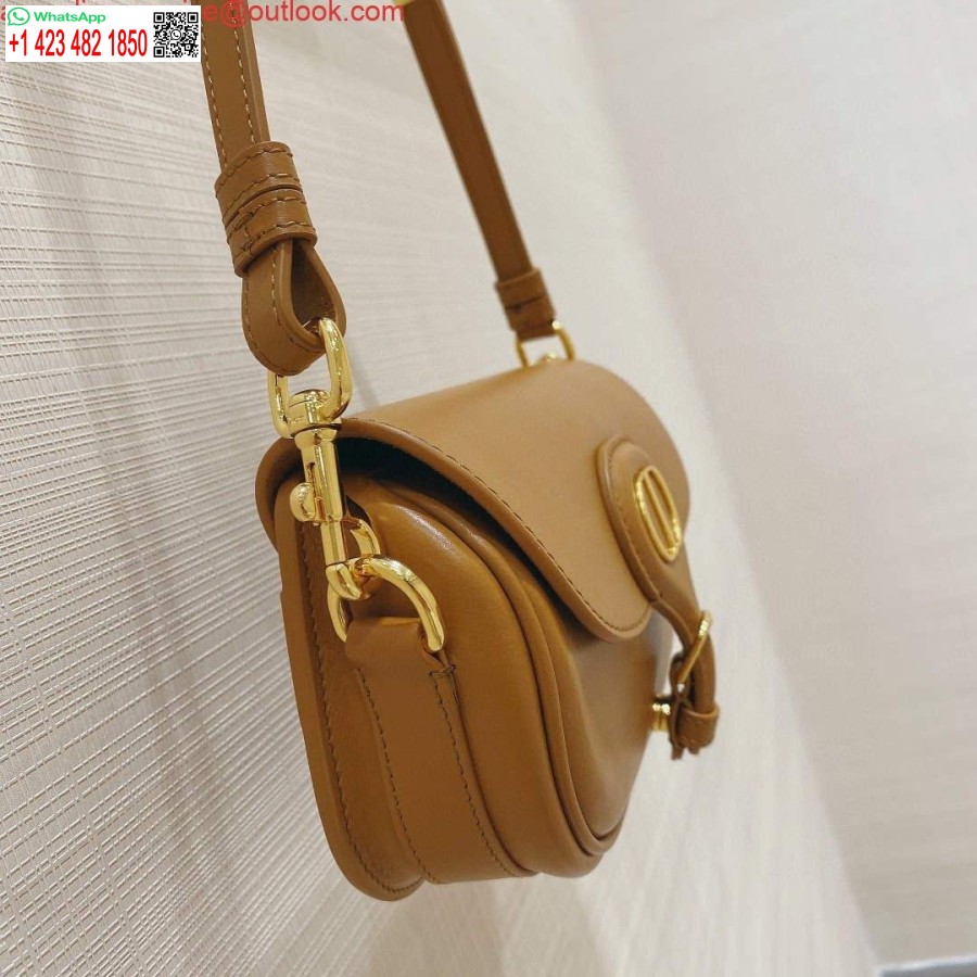 Réplique Dior M9327 Sac Dior Bobby Cuir De Veau Box Marron Est Ouest