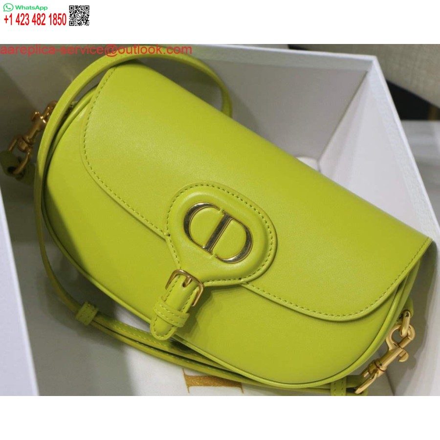 Réplique Dior M9327 Sac Dior Bobby East West Cuir De Veau Box Jaune