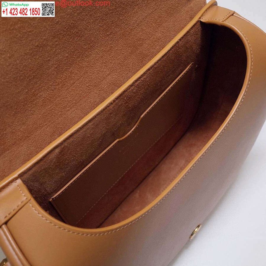 レプリカ ディオール M9320 ラージ ボビー バッグ タン ボックス カーフスキン、ブルー オブリーク ストラップ