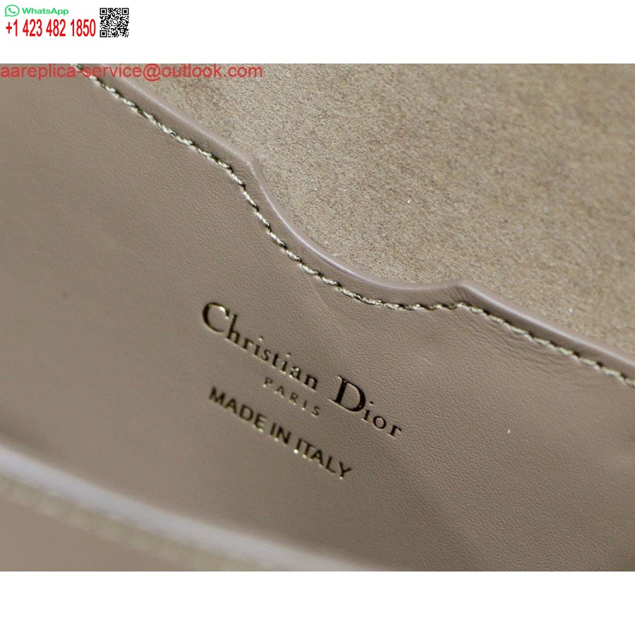 ماکت Dior M9320 کیف بزرگ بابی صورتی روشن جعبه گوساله با بند مایل آبی